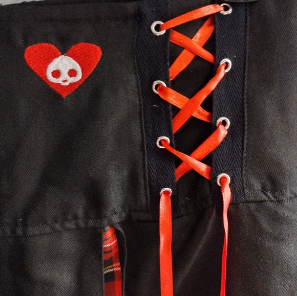 Skelanimals Plaid Pleated Skirt Size 2x fr Hot Topic - Picture 9 of 13